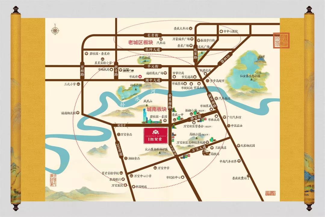 区位图 